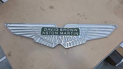 Lot 177 - ASTON MARTIN CAST ALLOY SIGN 23" X 5"