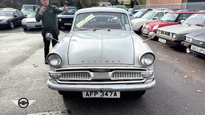 Lot 899 - 1963 HILLMAN MINX DE-LUXE
