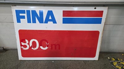 Lot 25 - FINA GARAGE SIGN 57" X 38"