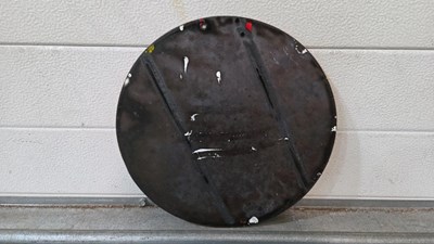 Lot 17 - SHELL MARINE ENAMEL REPRODUCTION SIGN 12" DIA