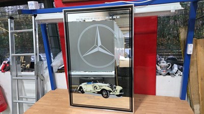 Lot 193 - MERCEDES- BENZ MIRROR 36" x 24"