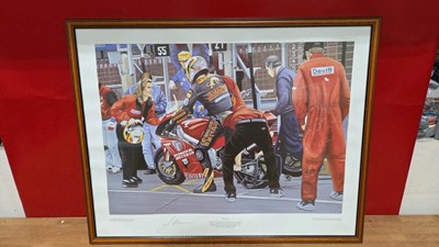 Lot 179 - MOTOR CYCLE SIGNED LIMITED EDITION PRINT 731/1000