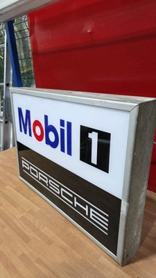 Lot 31 - MOBIL 1 , LIGHT UP SIGN 28" X 19"