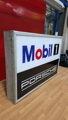 Lot 31 - MOBIL 1 , LIGHT UP SIGN 28" X 19"