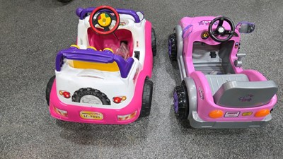 Lot 81 - PAIR OF CHILDS ELECTRIC CARS, OLD SHOP STOCK-ALL PROCEEDS TO CHARITY