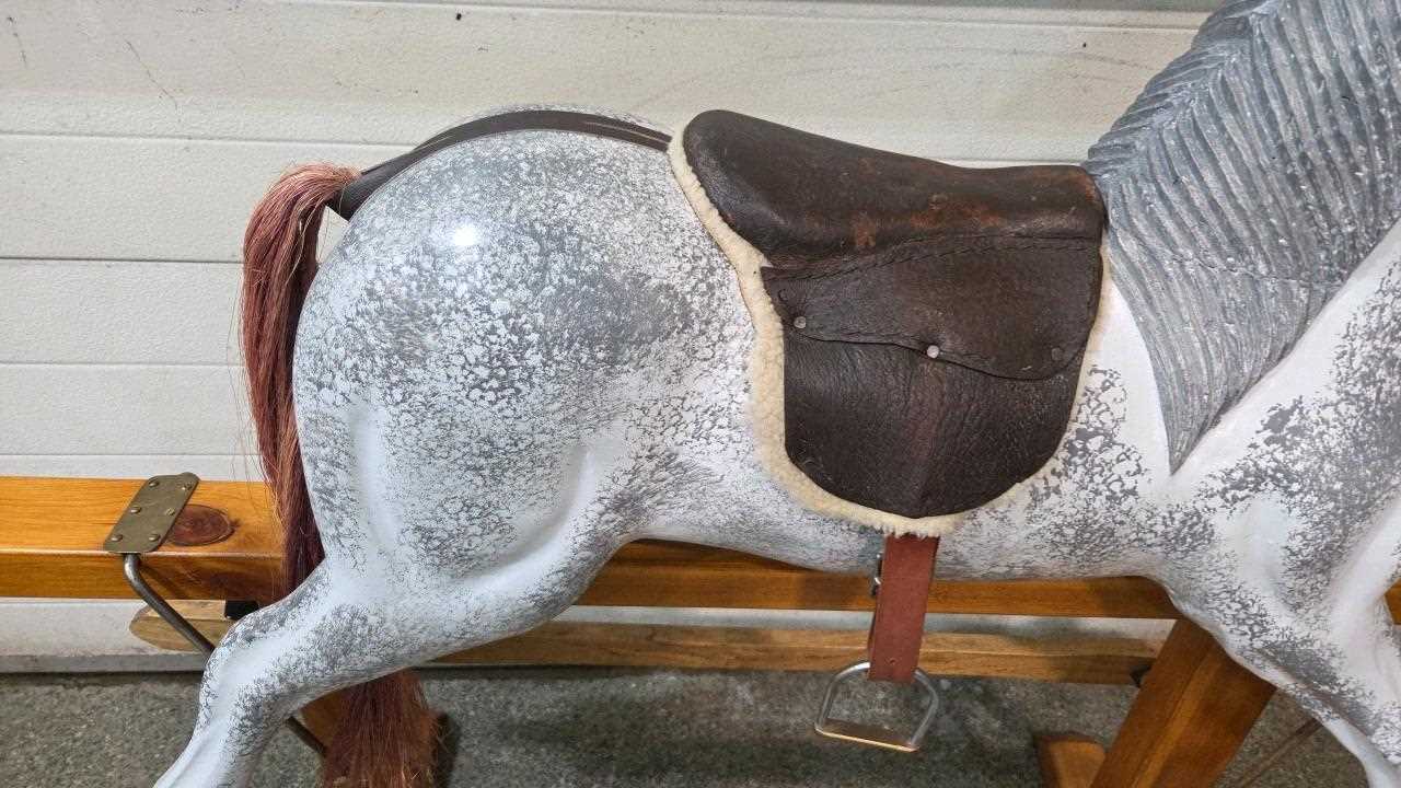 Lot 163 - VINTAGE STYLE ROCKING HORSE