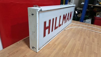 Lot 19 - HILMAN LIGHT UP SIGN 38" X 13"