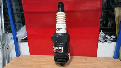 Lot 155 - PLASTIC MOTORCRAFT SPARK PLUG 31" TALL