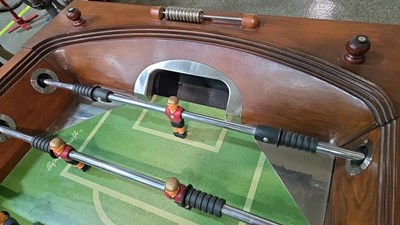 Lot 1 - BAR FOOTBALL TABLE WITH GLASS TOP