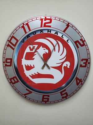 Lot 23 - HANDMADE 32" VAUXHALL CLOCK