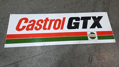 Lot 57 - CASTROL GTX LARGE TIN SIGN 72" X 24"
