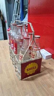 Lot 15 - SHELL X-100 OIL BOTTLES IN CRATE