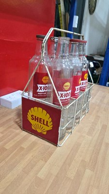 Lot 15 - SHELL X-100 OIL BOTTLES IN CRATE