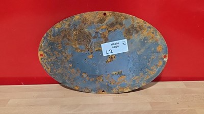 Lot 19 - RAILWAY WAITING ROOM ENAMEL REPRODUCTION SIGN 12" X 8"