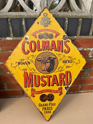 Lot 155 - COLMANS MUSTARD SIGN 27.5" x 19.5"