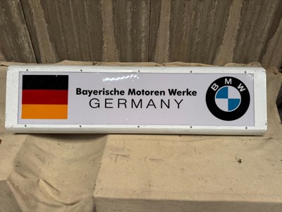 Lot 509 - B.M.W LIGHT UP SIGN 50" X 13.5"