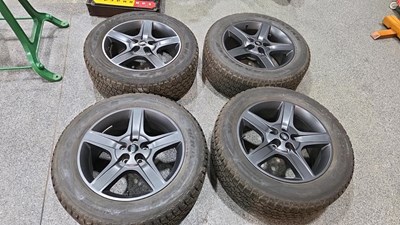 Lot 539 - GENUINE LAND ROVER DEFENDER 20" WHEELS & GOODYEAR WRANGLER TYRES