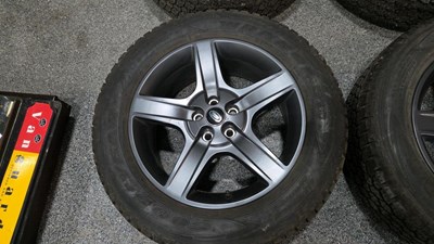 Lot 539 - GENUINE LAND ROVER DEFENDER 20" WHEELS & GOODYEAR WRANGLER TYRES