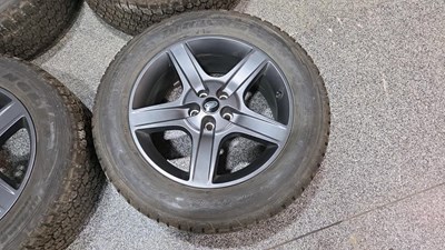 Lot 539 - GENUINE LAND ROVER DEFENDER 20" WHEELS & GOODYEAR WRANGLER TYRES