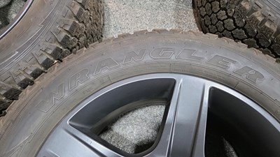 Lot 539 - GENUINE LAND ROVER DEFENDER 20" WHEELS & GOODYEAR WRANGLER TYRES