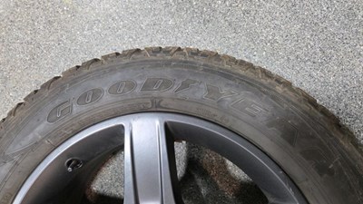 Lot 539 - GENUINE LAND ROVER DEFENDER 20" WHEELS & GOODYEAR WRANGLER TYRES