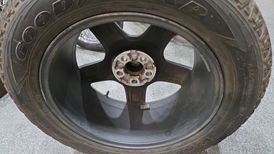 Lot 539 - GENUINE LAND ROVER DEFENDER 20" WHEELS & GOODYEAR WRANGLER TYRES