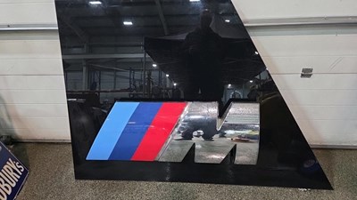 Lot 206 - BMW M SPORT LIGHT UP SIGN 47" X 67"