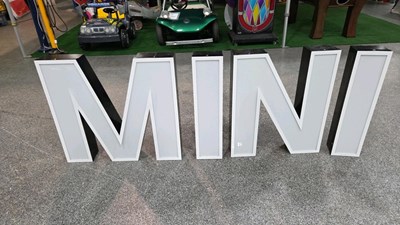 Lot 208 - MINI LETTERS LIGHT UP SIGN 30" X 83"