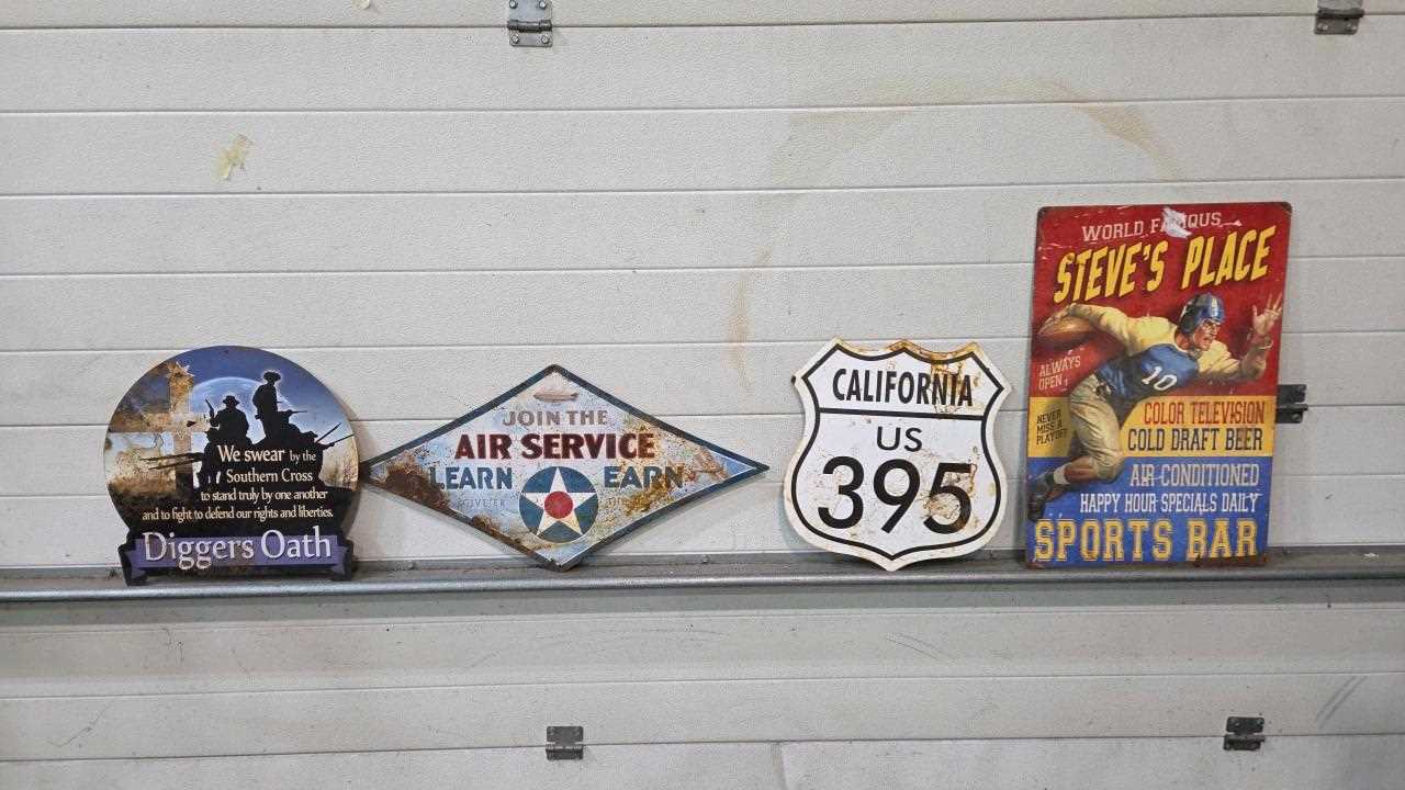 Lot 553 - SELECTION OF METAL SIGNS