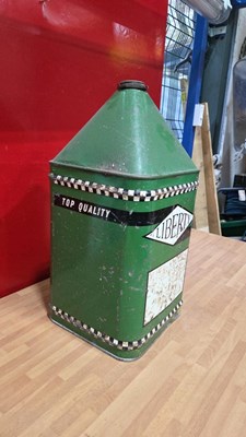 Lot 71 - LIBERTY LUBRICATING OILS PYRAMID CAN