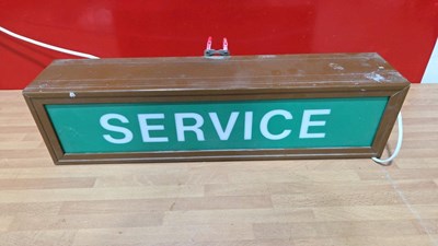 Lot 271 - SERVICE LIGHT UP SIGN 20" X 5"