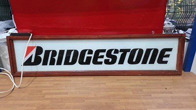 Lot 655 - BRIDGESTONE LIGHT UP SIGN 48" X 12"