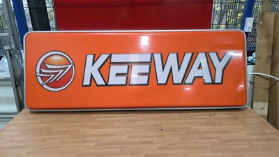 Lot 635 - KEEWAY LIGHT UP SIGN 54" X 20"