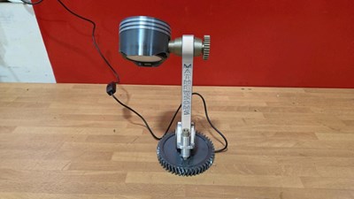 Lot 365 - SMALL PISTON / CONROD LAMP 10" TALL