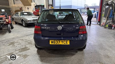 Lot 282 - 2000 VOLKSWAGEN GOLF GTI (115 BHP)