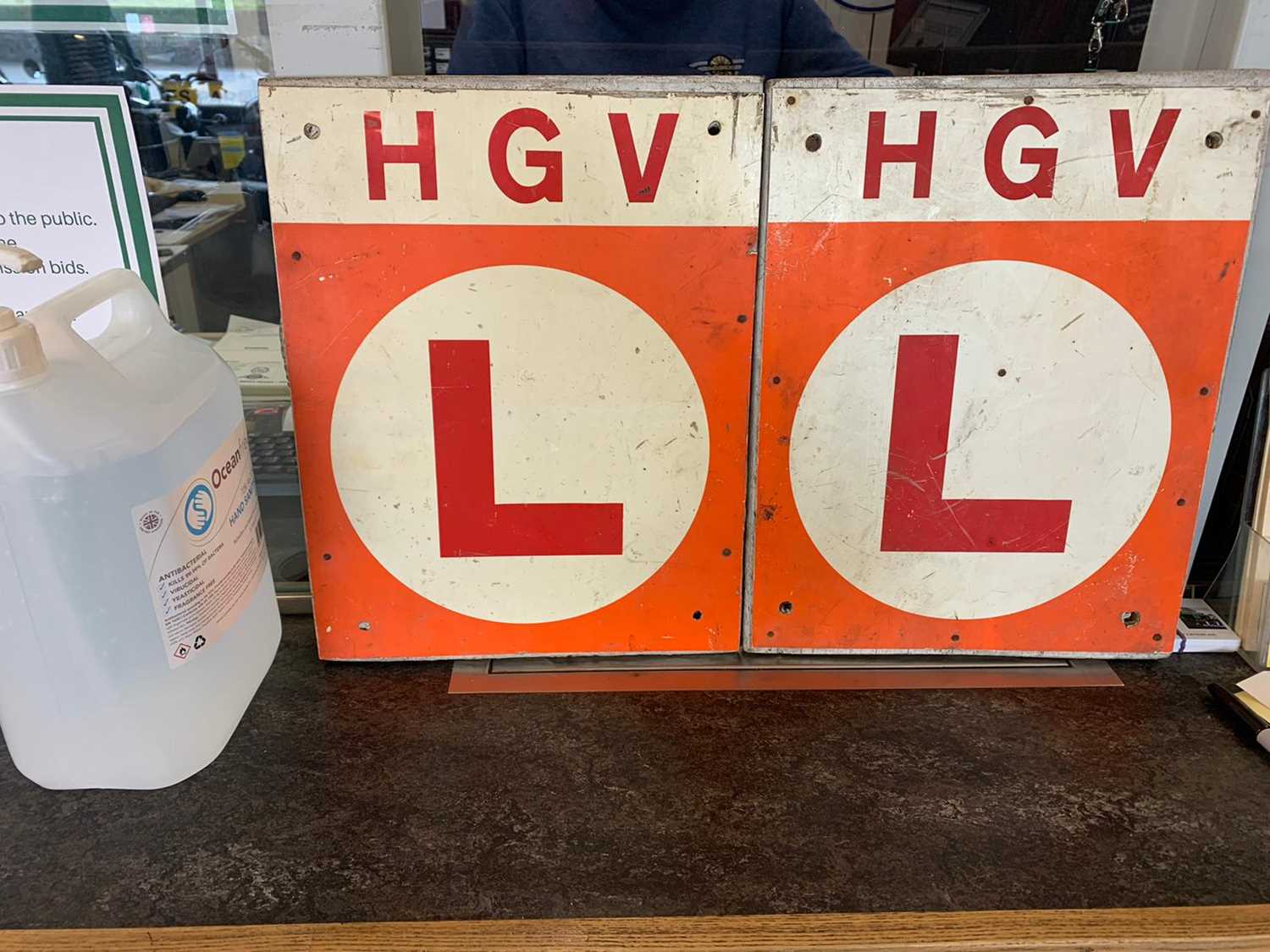 Lot 356 - CIRCA 1960 HGV LEARNER SIGN