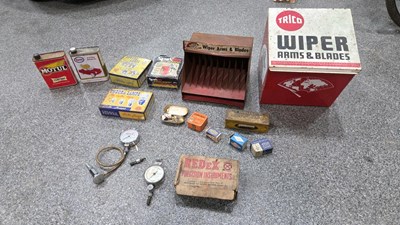 Lot 529 - PAIR OF REDEX PRECISION GUAGES ,WITH ORIGINAL BOX + TINS & DISPLAY STANDS