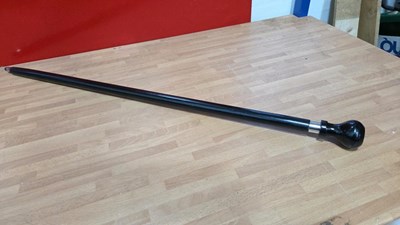 Lot 485 - PORSCHE GEAR KNOB REPRO WALKING STICK APPROX 36" TALL