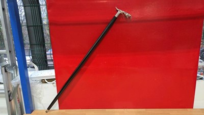 Lot 737 - JAGUAR REPRODUCTION WALKING STICK APPROX 36" tall