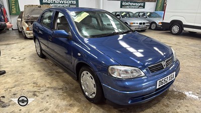 Lot 294 - 2002 VAUXHALL ASTRA CLUB 8V
