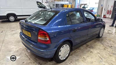 Lot 294 - 2002 VAUXHALL ASTRA CLUB 8V
