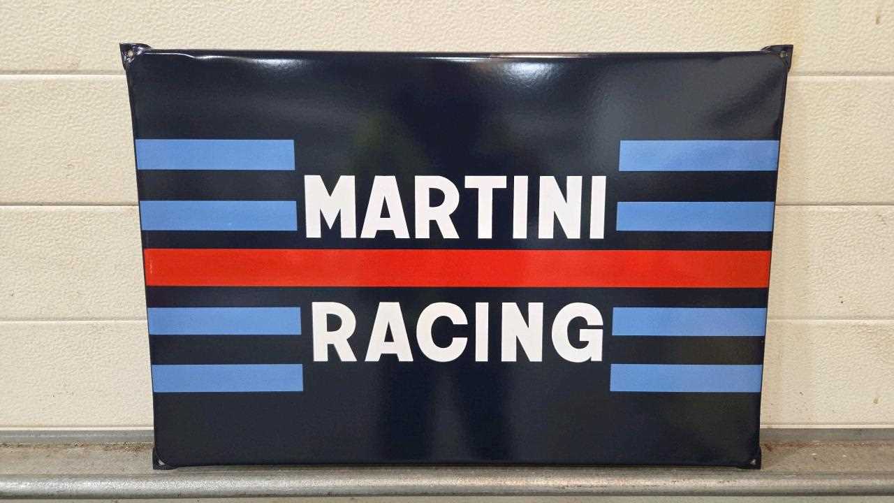 Lot 357 - MARTINI RACING REPRODUCTION ENAMEL SIGN