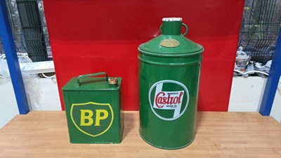 Lot 479 - CASTROL OIL DRUM & BP PETROL CAN
