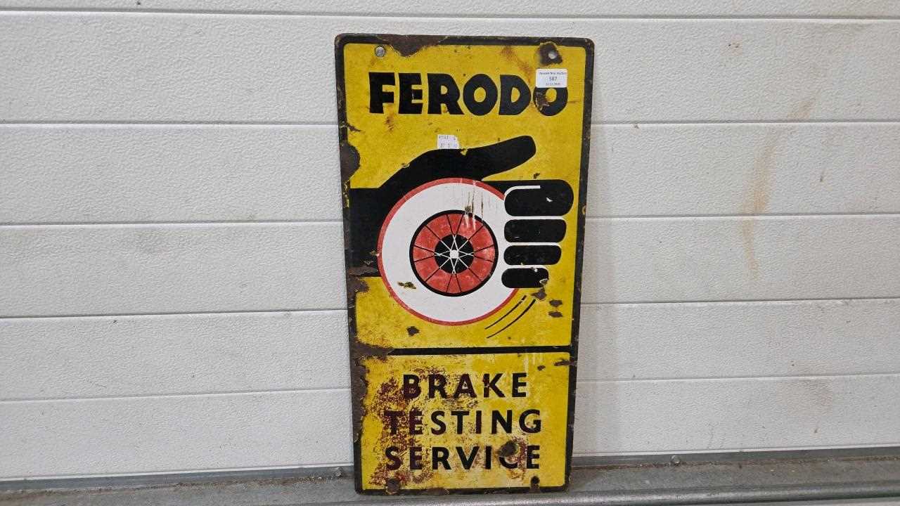 Lot 481 - FERODO BRAKE TESTING REPRODUCTION ENAMEL