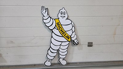 Lot 535 - MICHELIN MAN REPRODUCTION ENAMEL SIGN 30" X 18"