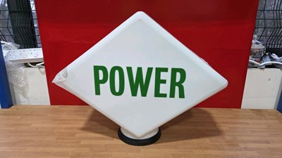 Lot 181 - POWER GLASS PETROL PUMP GLOBE