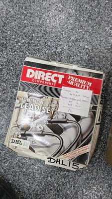 Lot 221 - ASSORTMENT OF CAR ELECTRIC PARTS, PLUGS, ROTOR ARMS, POINTS ETC