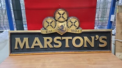 Lot 307 - MARSTON'S PUB SIGN 60" X 25"