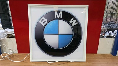 Lot 488 - ILLUMINATED BMW SIGN 24" X 24"