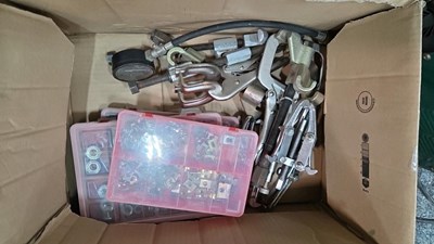 Lot 333 - MK1 FORD ESCORT GRILLE & NUTS BOLTS, TOOLS